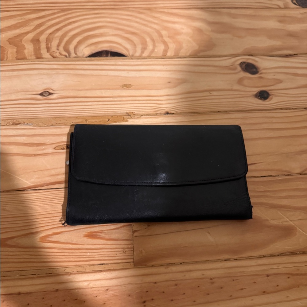 Vintage Coach Black Leather Wallet
